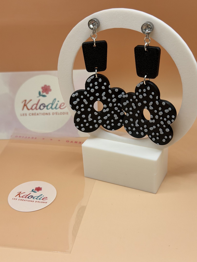Boucles d'oreilles Fleur - Attaches Fantaisies