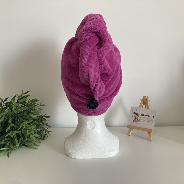 Serviette cheveux | Fushia