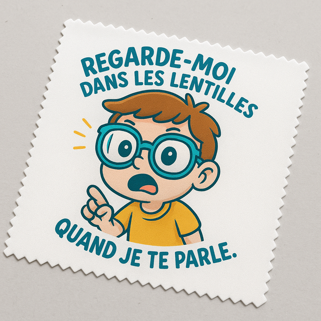 Lingette &quot;regarde-moi dans les lentilles&quot;