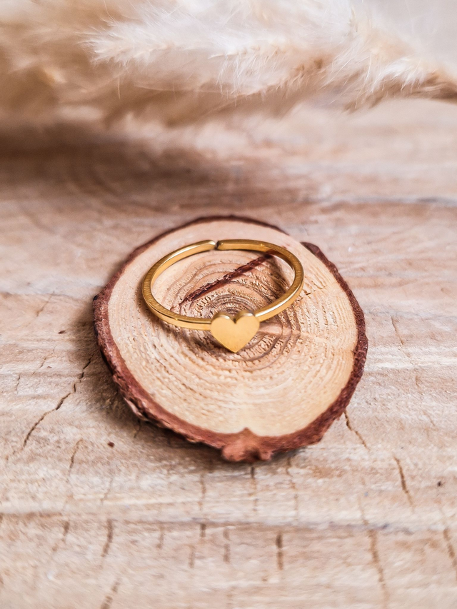 Bague "Mini cœur" - Modèle doré