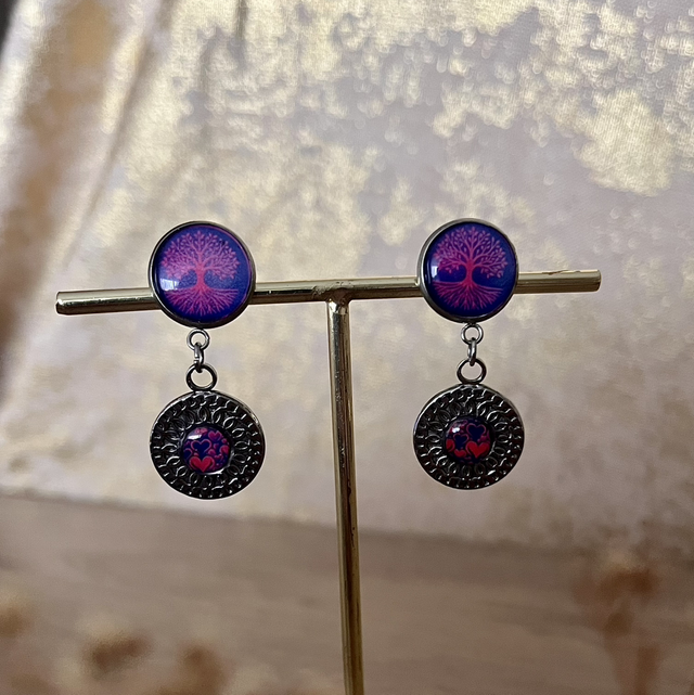 Boucles d’oreilles Triangle des Bermudes ADV.A