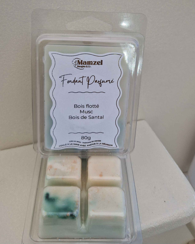 Fondant Parfumé en tablette 80g - Bois flotté, Musc, Bois de Santal