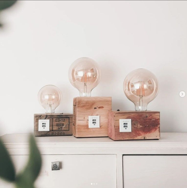 Lámpara Taco con USB (bajo pedido)