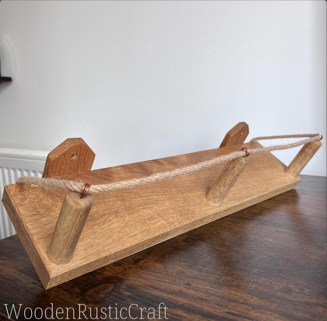 Oak Kitchen Spice Shelf