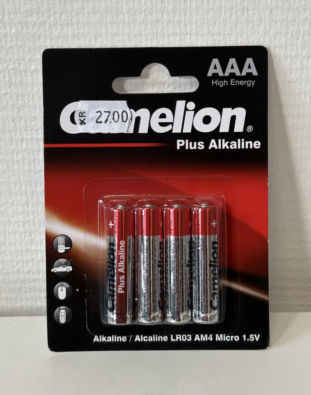 Camelion AAA pack a 4 st. Röda