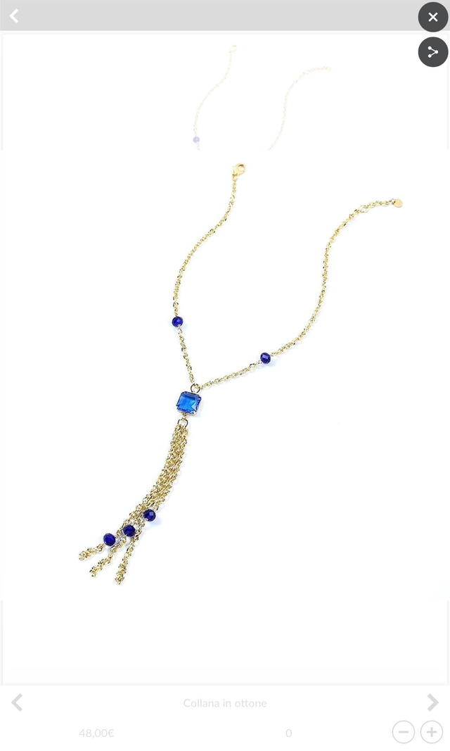 Collana ESSESTEEL blu
