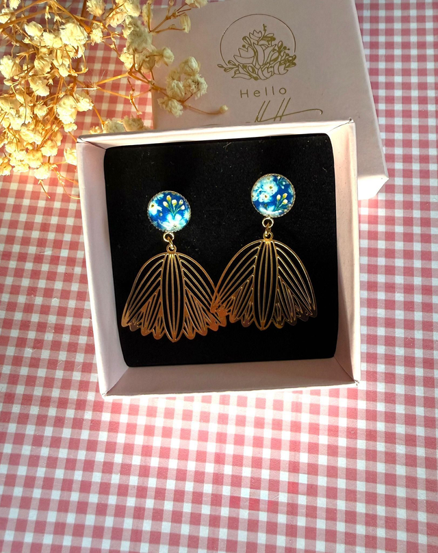 Boucles d'oreilles tulipe