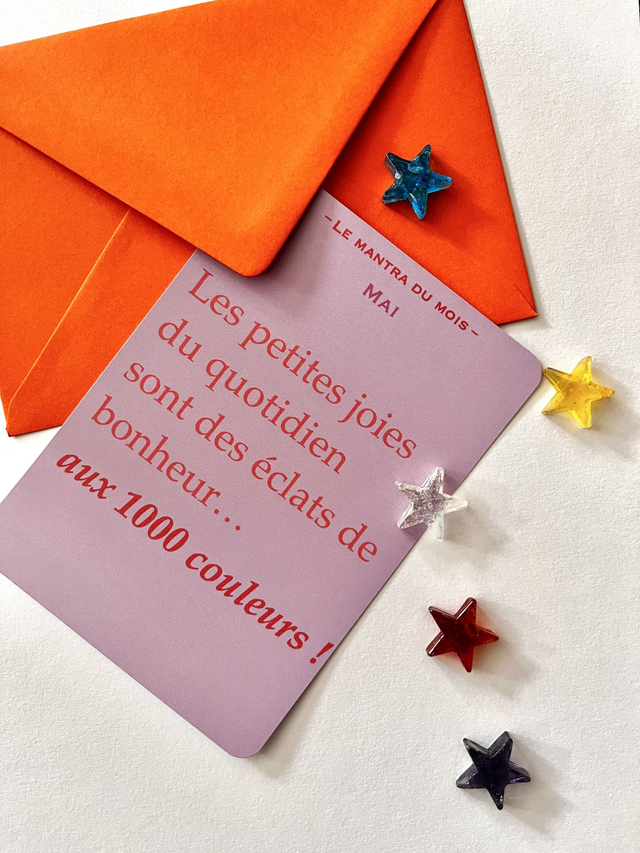 Carte de vœux &quot;Mantra&quot; mai