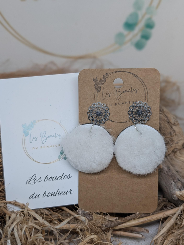 Boucles d&#039;oreilles Flocon douceur flo001