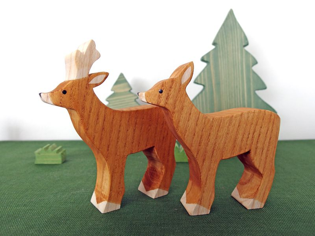 Chevreuil en bois  