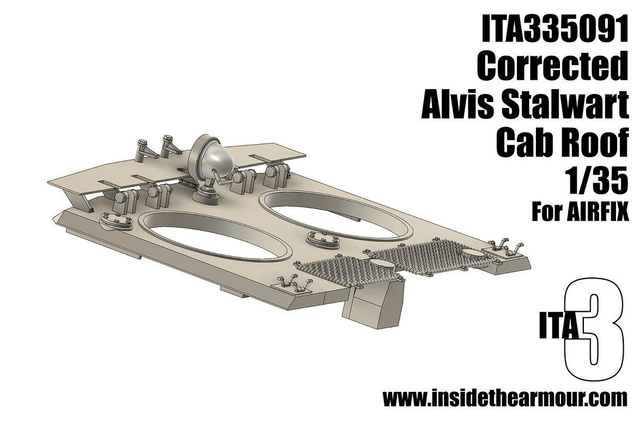 ITA3 - ITA335091 1/35 Corrected Alvis Stalwart Cab Roof (for Airfix)