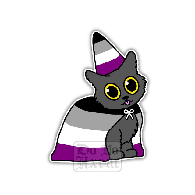 Asexual Pride Cat Sticker