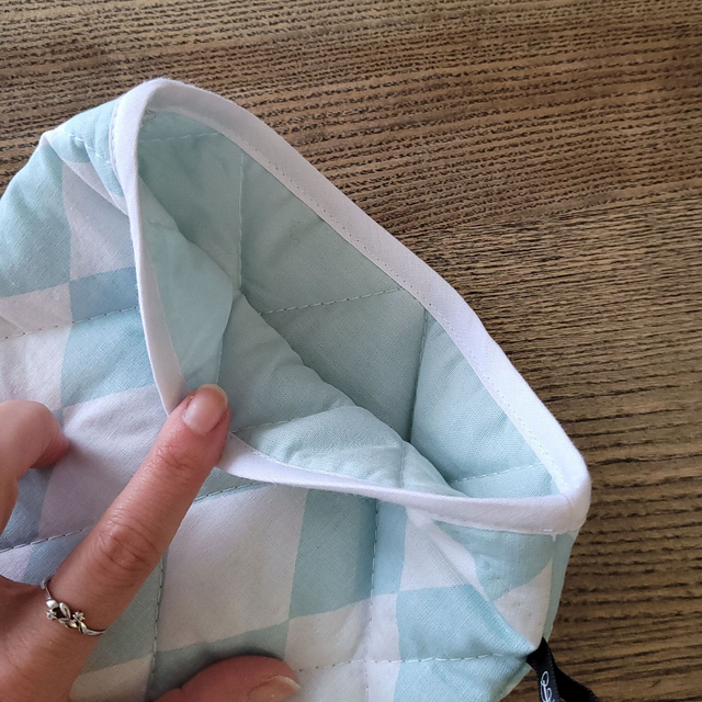 Pochette pour livre Grand Format : Losange bleu