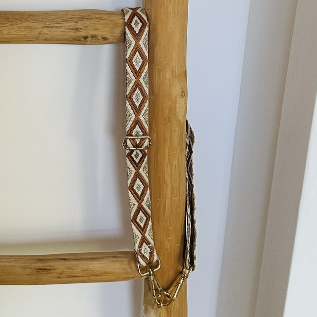 Telefoonkoort bruin/goud