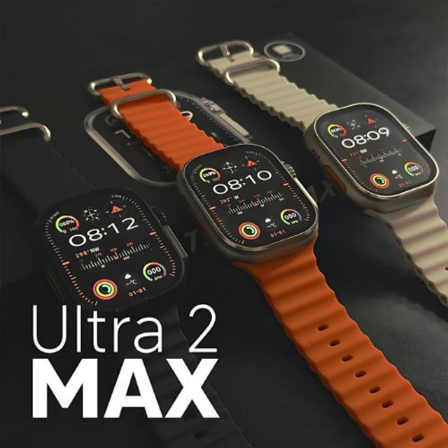 Ultra 2 Max - Tela Amoled, Função 2 Gestos E Cpu Dual Core + Pulseira de Silicone de Brinde
