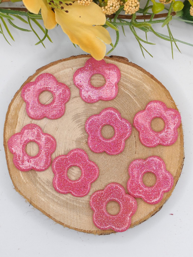 Fleurs Amaya rose effet bonbon 