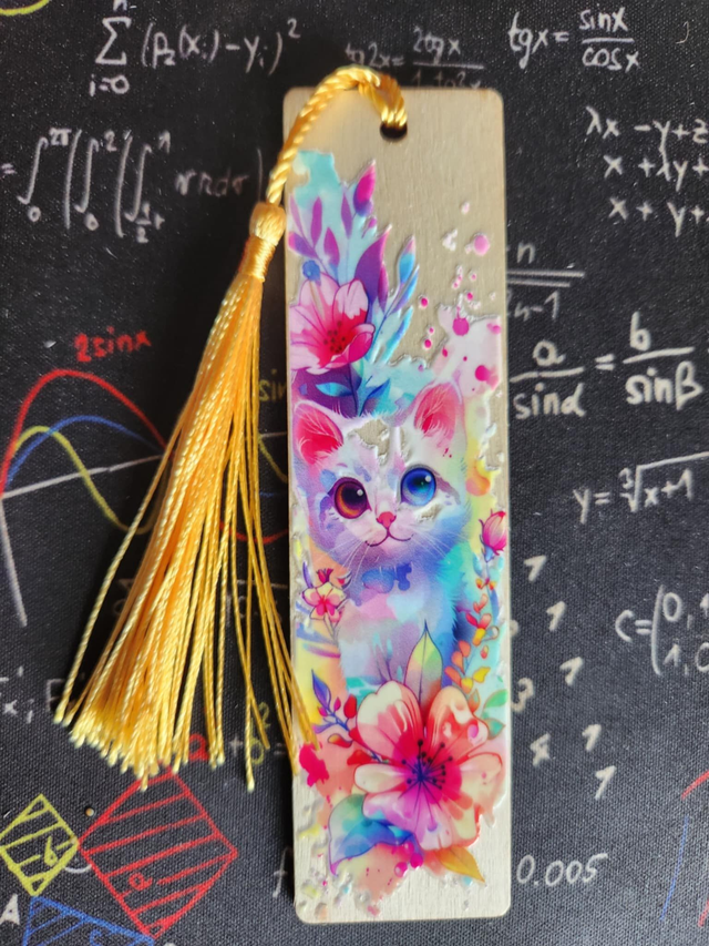 Marque-page 7 "chat enchanteur " 