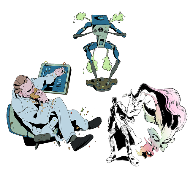 Acid Noir Stickerpack