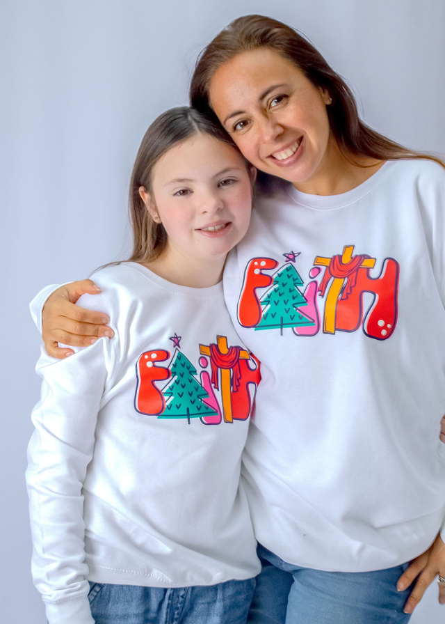 FAITH Sweatshirt in White [KIDS]