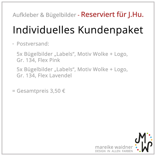 Individuelles Kundenpaket | reserviert für J.Hu. | 261025