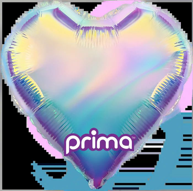 10" PRIMADESCENT HEART FOIL (6 BALLOONS PER PACK)