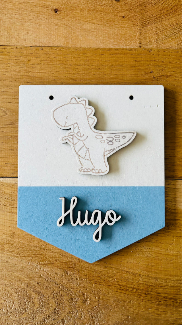 Fanion Dinosaure - Personnalisable