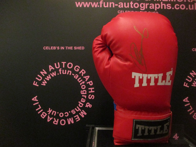 Kevin 'Green Machine' Greenwood Authentic Autographed Title Boxing Glove (4)