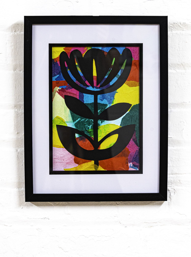 Scandi Flower Paper Collage