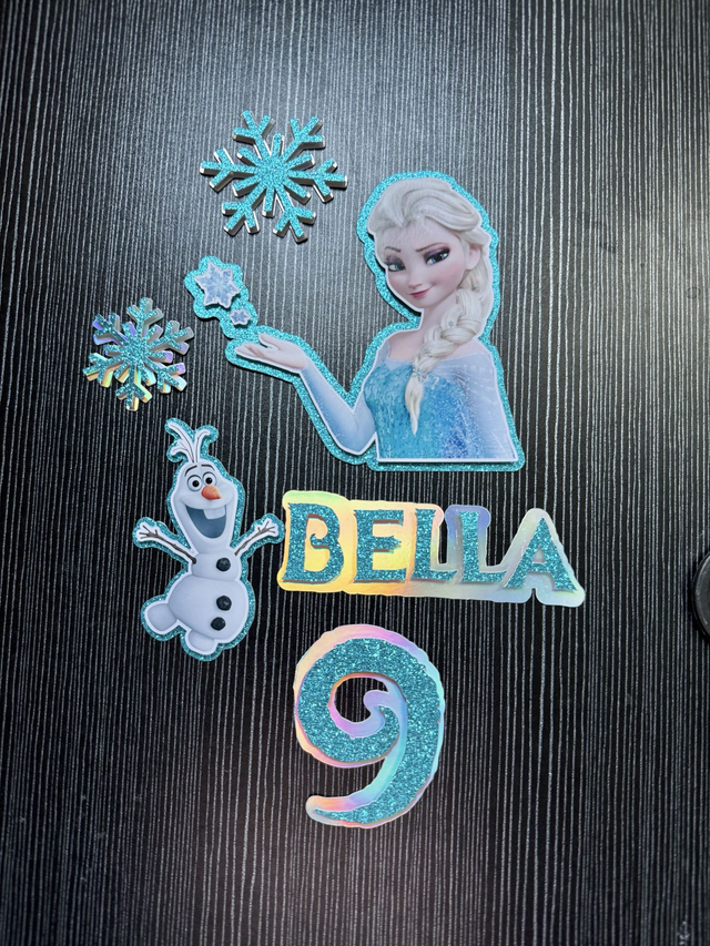Personalised Frozen Elsa Cake toppers