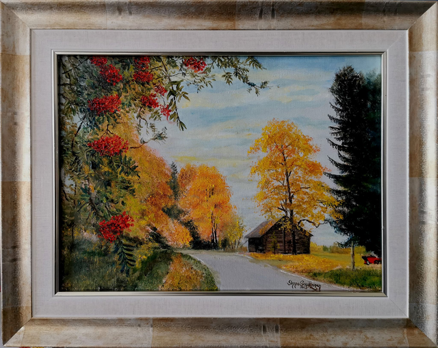 Lato ja pihlajanmarjat (30x40cm)