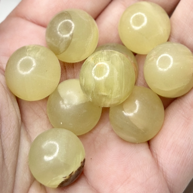 Afghan jade small spheres