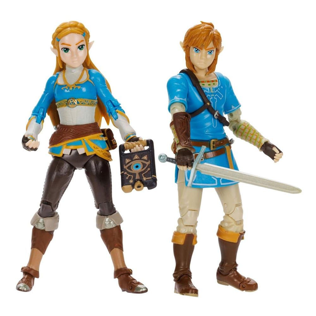 The Legend of Zelda: Link &amp; Zelda 2-Pack Action Figure