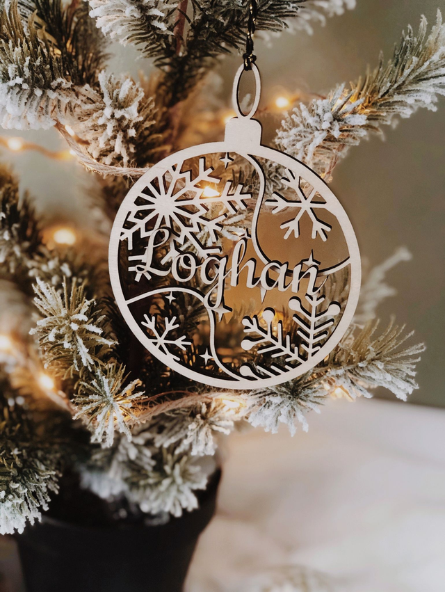 Boule de Noël "souffle d'hiver"