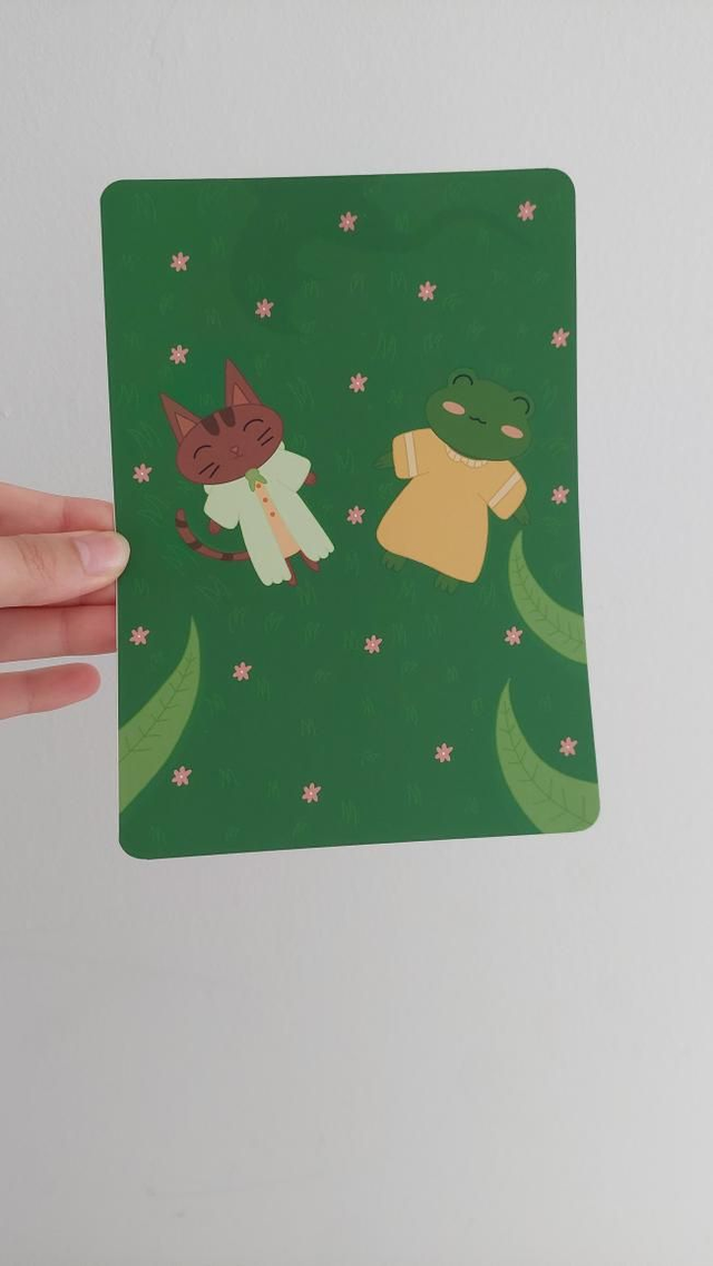 Illustration "Evie et Chatou"