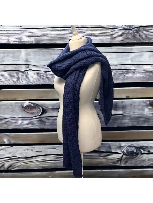 Chunky Cable Knit Scarf