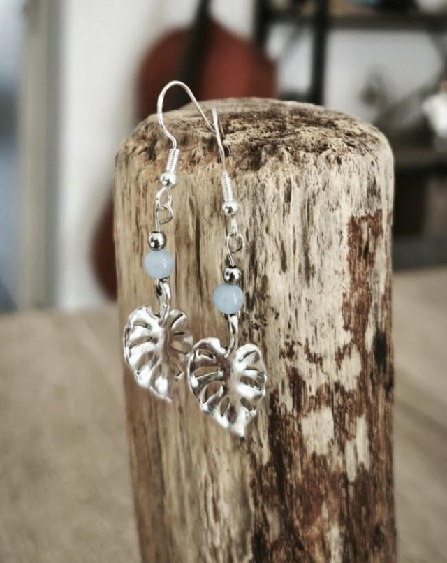 Boucles d'oreilles Aigues marine Argent S925 