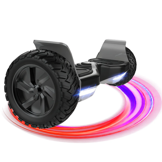 Monster Board Big Wheel Hoverboard - Black  