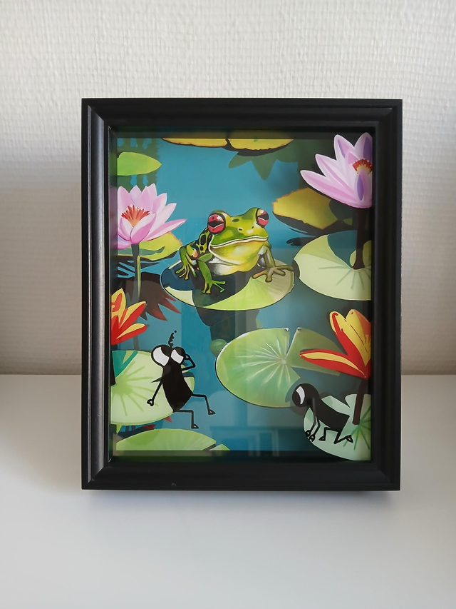 La grenouille en harmonie avec la nature