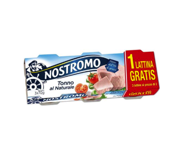 Nostromo - Tonhal konzerv natúr 3 x 65 g