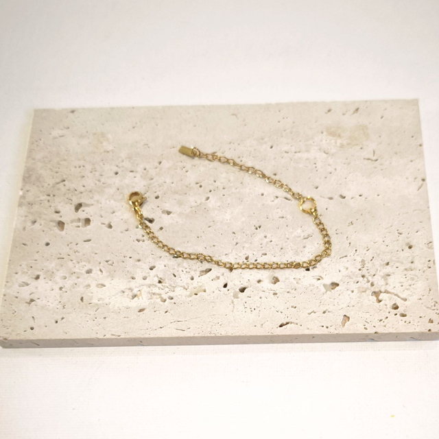 Bracelet doré 18K – Acier inox hypoallergénique – Personnalisable avec charm’s 