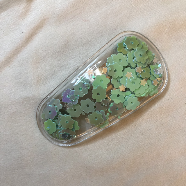 Barrette clic clac vert 