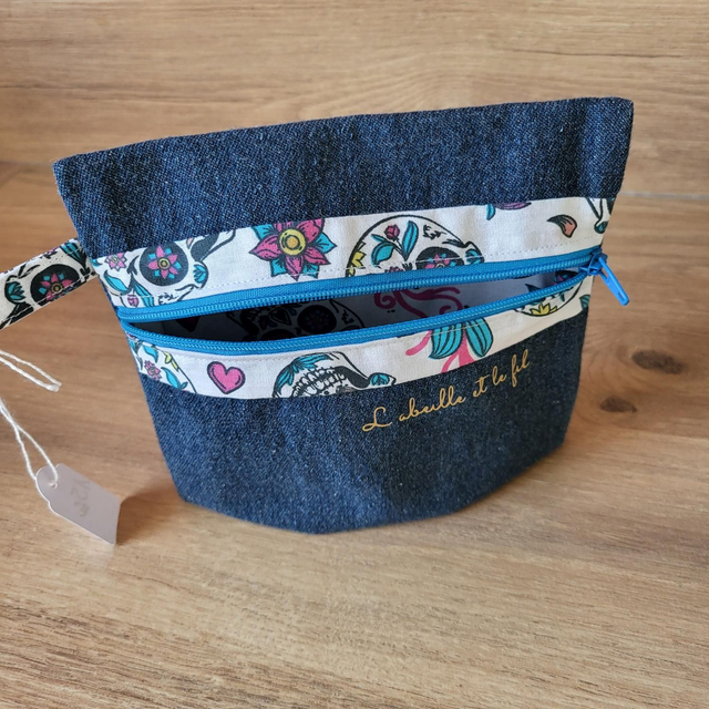 Pochette à soufflet - calavera