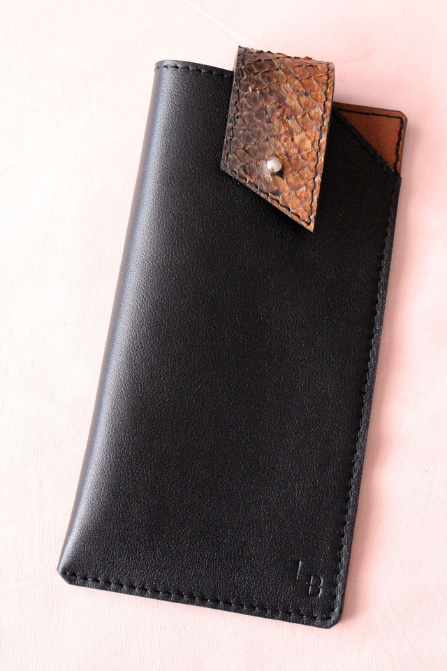 Etui à Lunettes - Noir&amp;Camel Poisson