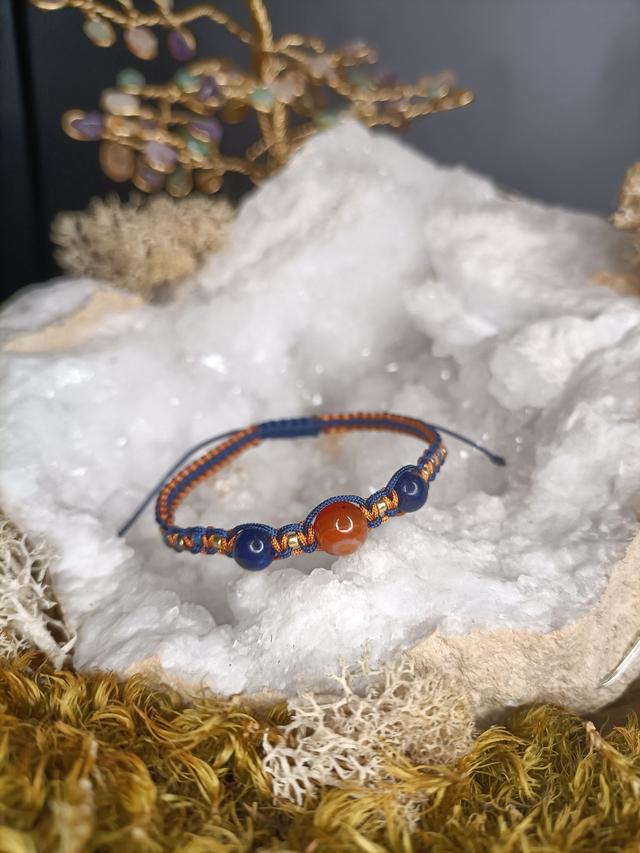 Gladys (Cornaline et Lapis-lazuli)