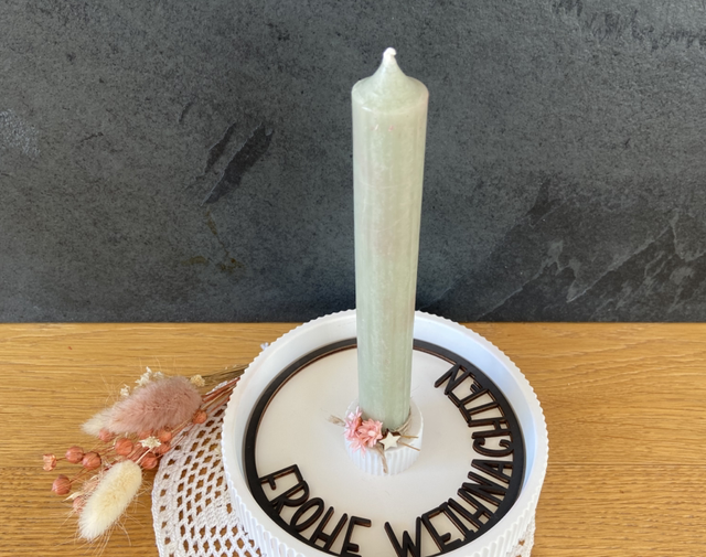 Kerzenschale „Weihnachtszauber“ - individualisierbar 