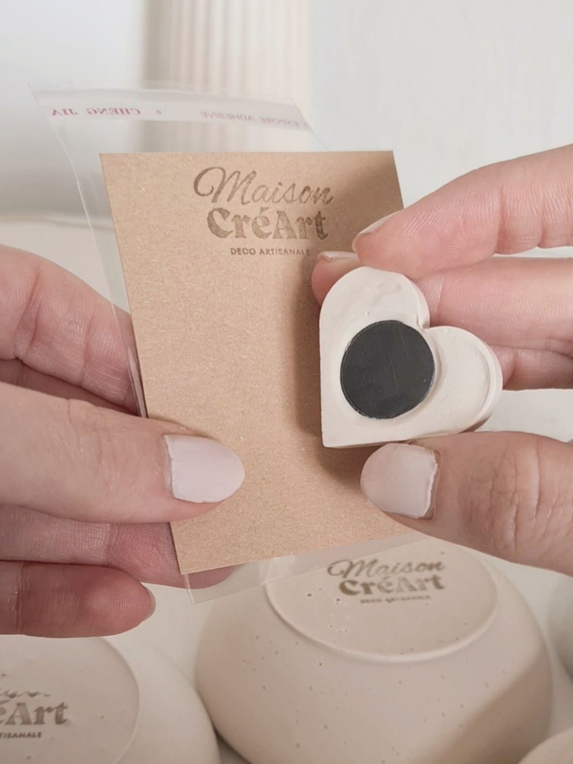 Magnet coeur minéral