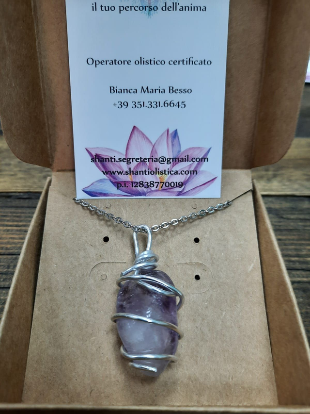 Amuleto donna ametista