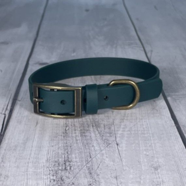 Forest Green Waterproof BioThane® Collar