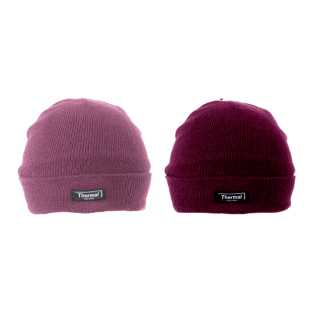 Ladies Thermal Lined Ski Hat Assorted Colours available