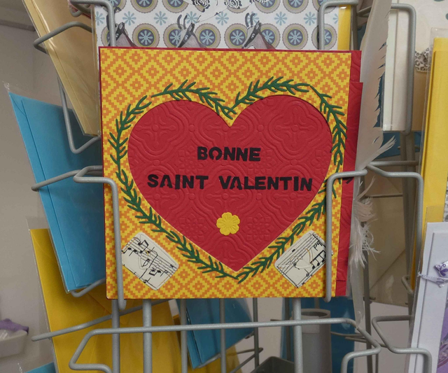 Je t'aime à la Saint-Valentin (carte à tirette)